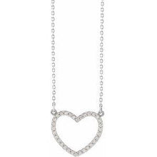 Load image into Gallery viewer, 1/10 CTW Diamond Petite Heart 16&quot; Necklace
