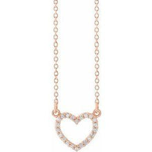 Load image into Gallery viewer, 1/10 CTW Diamond Petite Heart 16&quot; Necklace
