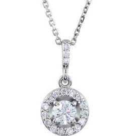 1/2 CTW Diamond Halo-Style 18