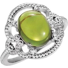 Load image into Gallery viewer, Peridot Granulated Design Ring
