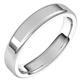 Flat Comfort Fit Round Edge Band