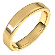 Load image into Gallery viewer, 14K Yellow 4 mm Flat Comfort Fit Round Edge Band Size 8.5
