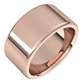 14K Yellow 3 mm Flat Comfort Fit Round Edge Band Size 7