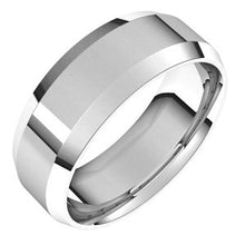 Load image into Gallery viewer, Sterling Silver 3 mm Beveled Edge Comfort Fit Light Band Size 10.5
