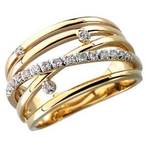 1/6 CTW Diamond Criss-Cross Ring