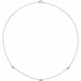 14K Yellow 1/5 CTW Lab-Grown Diamond 3-Station 18