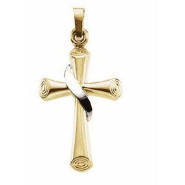 27.5x15.5 mm Hollow Cross Pendant
