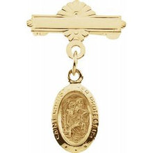 Load image into Gallery viewer, St. Christopher Baptismal Pin
