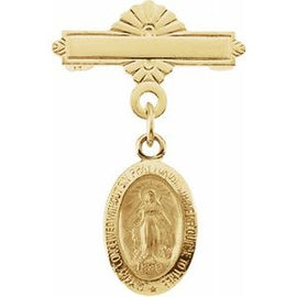Miraculous Baptismal Pin