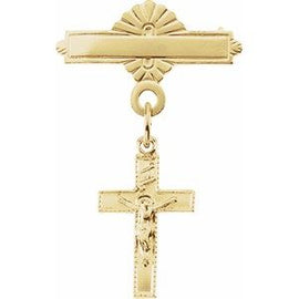 Crucifix Baptismal Pin