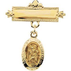 St. Christopher Baptismal Pin