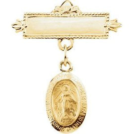Miraculous Baptismal Pin