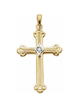 .02 CTW Diamond Cross Pendant