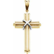 Load image into Gallery viewer, Yellow 36.75x24.5 mm Cross Pendant
