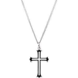 25x15.75 mm Enameled Cross 18